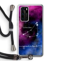 Sterrenbeeld - Donker: Huawei P40 Transparant Hoesje met koord