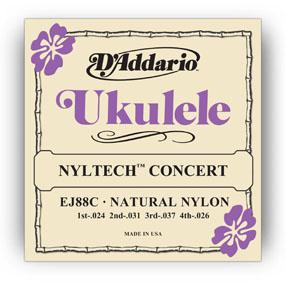 D'Addario EJ88C snaar voor muziekinstrumenten Ukelele 4 stuk(s) Gitaar