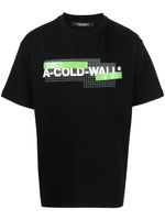 A-COLD-WALL* t-shirt en coton à logo imprimé - Noir