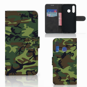 Huawei P30 Lite (2020) Telefoon Hoesje Army Dark