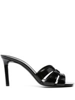 Saint Laurent mules Tribute 100 mm en cuir - Noir - thumbnail