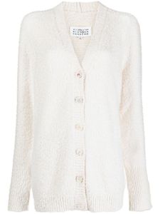 Maison Margiela cardigan en maille à col v - Tons neutres