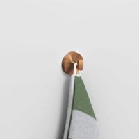 Handdoekhaak Clou Flat Set 2st Brons Geborsteld PVD Clou Handdoekhaak Clou Flat Set 2st Brons Geborsteld PVD Clou