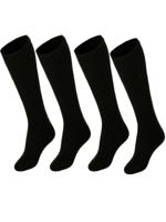 Heatkeeper Heren Thermo Kniehoogte Sokken 4-pack Zwart