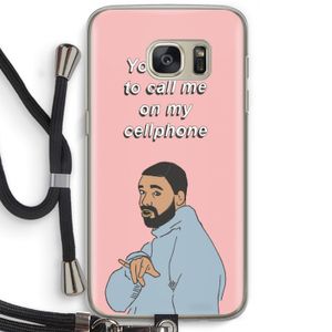 Hotline bling: Samsung Galaxy S7 Transparant Hoesje met koord