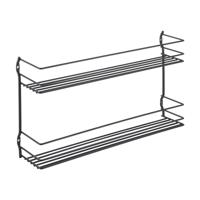 Metaltex pepito kruidenrek 2 etages 36x8x19 cm zwart