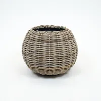 Drypot tina rotan d55h44cm bruin
