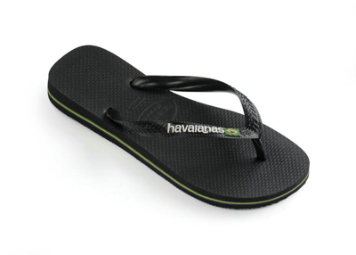 Havaianas Brasil Logo Slipper Black/Black 930
