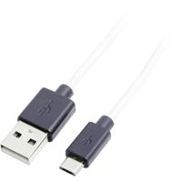 LogiLink USB-kabel USB 2.0 USB-A stekker, USB-micro-B stekker 1.80 m Zwart CU0063