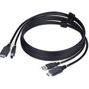 StarTech.com 1,8m HDMI en USB KVM Kabel, 5Gbps, 4K 60Hz, HDR10, HDMI audio, HDMI 2.0 en USB Combo Ka