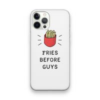 Fries before guys: iPhone 12 Pro Transparant Hoesje