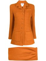 CHANEL Pre-Owned tailleur-jupe en tweed (1995) - Orange - thumbnail