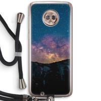 Travel to space: Motorola Moto G6 Transparant Hoesje met koord
