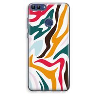 Colored Zebra: Huawei P Smart (2018) Transparant Hoesje