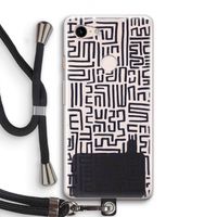Moroccan Print: Pixel 3 Transparant Hoesje met koord