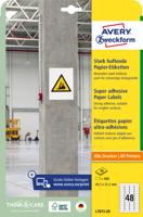 Etiket avery l7873-20 45.7x21.2mm 960st