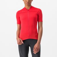 Castelli Anima 4 fietsshirt korte mouw rood dames M - thumbnail