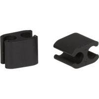 Elvedes kabelclips duo pvc 5,0 mm + 5,0 mm zwart (50 stuks)