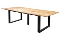 Kaihou table 350x100cm. alu black/teak - Yoi