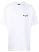 MSGM t-shirt à logo imprimé - Blanc