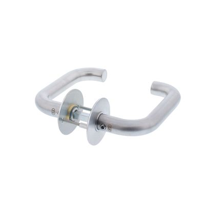P+E Deurkruk U-model op ronde rozet 8mm stift
