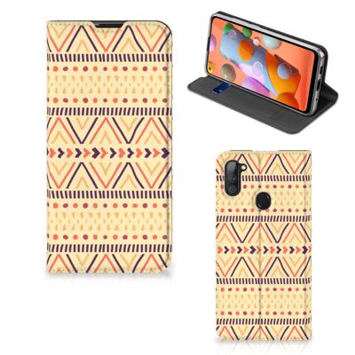 Samsung Galaxy M11 | A11 | Hoesje met Magneet | Aztec Yellow Samsung Galaxy M11 | A11 | Hoesje met Magneet | Aztec Yellow