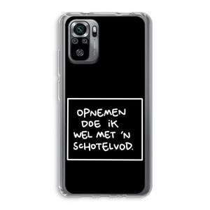 Schotelvod: Xiaomi Redmi Note 10S Transparant Hoesje