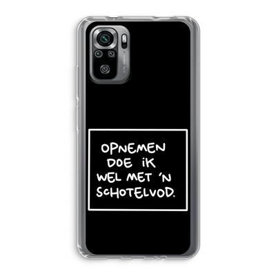 Schotelvod: Xiaomi Redmi Note 10S Transparant Hoesje