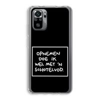 Schotelvod: Xiaomi Redmi Note 10S Transparant Hoesje