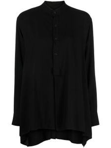 Yohji Yamamoto chemise boutonnée à col officier - Noir