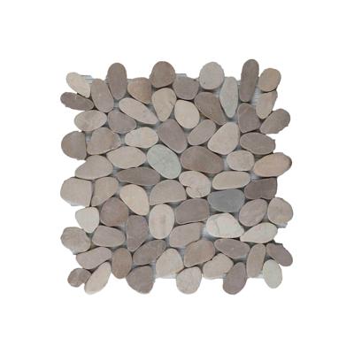 Stabigo Pebble S sliced honed mix brown & cream 30x30 cm