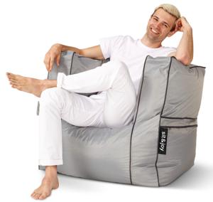 Zitzak stoel 'Grandio' Grey - Grijs - Weerbestendig - Sit&Joy