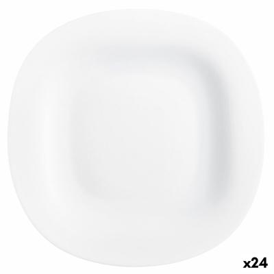 Dinerbord Luminarc Carine Blanco Wit Glas Ø 26 cm (24 Stuks)