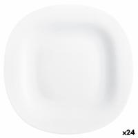 Dinerbord Luminarc Carine Blanco Wit Glas Ø 26 cm (24 Stuks)