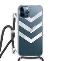 Marmeren pijlen: iPhone 12 Pro Transparant Hoesje met koord