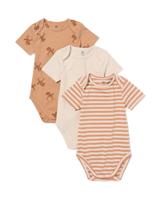 HEMA Rompers hobbelpaard - 3 stuks bruin (bruin)