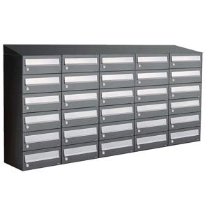 Allux Hive Set 5-Breed, 6-Hoog Met Dak Antraciet - 40030065_5x6d
