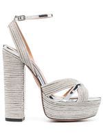 Aquazzura sandales Ari à plateforme 150 mm - Argent