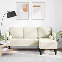 Bankstel Crème 173 x 131 x 67 cm Fluweel