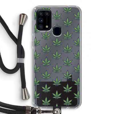 Weed: Samsung Galaxy M31 Transparant Hoesje met koord