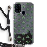 Weed: Samsung Galaxy M31 Transparant Hoesje met koord