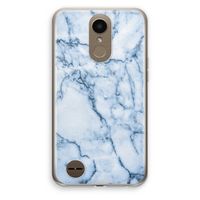 Blauw marmer: LG K10 (2017) Transparant Hoesje