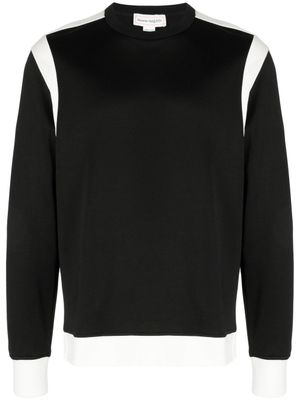 Alexander McQueen chemise bicolore à empiècements - Noir