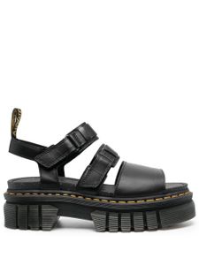 Dr. Martens sandales Ricki en cuir à plateforme - Noir