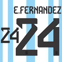 E.Fernandez 24 (Officiële Argentinië 3 Sterren Bedrukking 2023-2024)