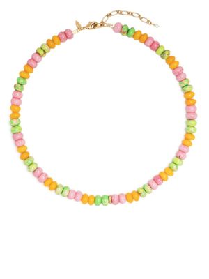 Anni Lu collier à perles Paradiso Wild Lime - Rose