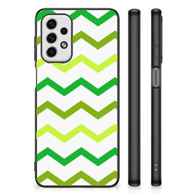 Samsung Galaxy A23 Back Case Zigzag Groen