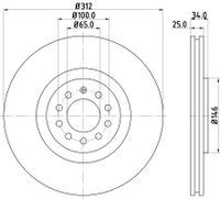 Remschijf 8DD355127441