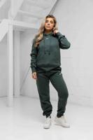 Nike NSW Phoenix Fleece Trainingspak Dames Groen - Maat S - Kleur: Paars | Soccerfanshop