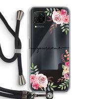 Rozen: Huawei P40 Lite Transparant Hoesje met koord